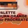 Палитра жгуче-оранжевый для Procreate